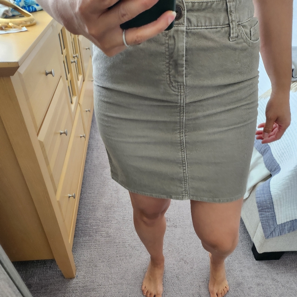 Eddie Bauer Corduroy Mini Skirt